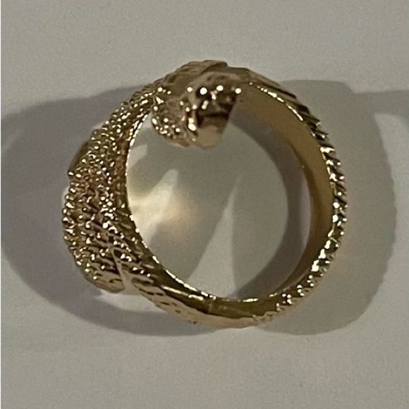 NEW Intricate Gold Snake Ring - Picture 3 of 3